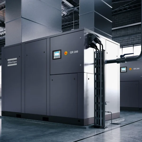 Atlas Copco GR 110-200 Two-Stage Rotary Screw Air Compressor – High-Performance Industrial Air Solution